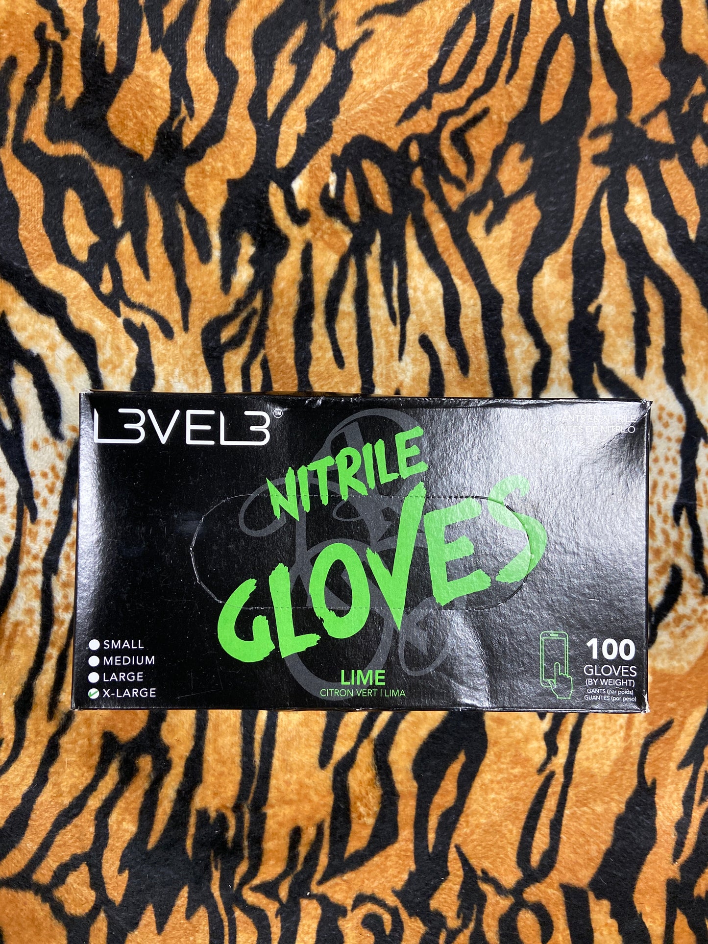 Level 3 Nitrile Gloves Lime Green