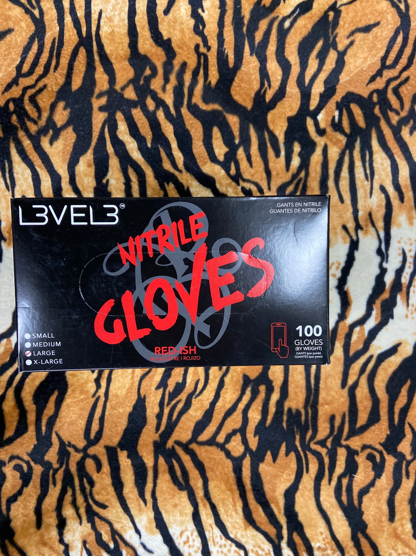 Level 3 Nitrile Gloves Red