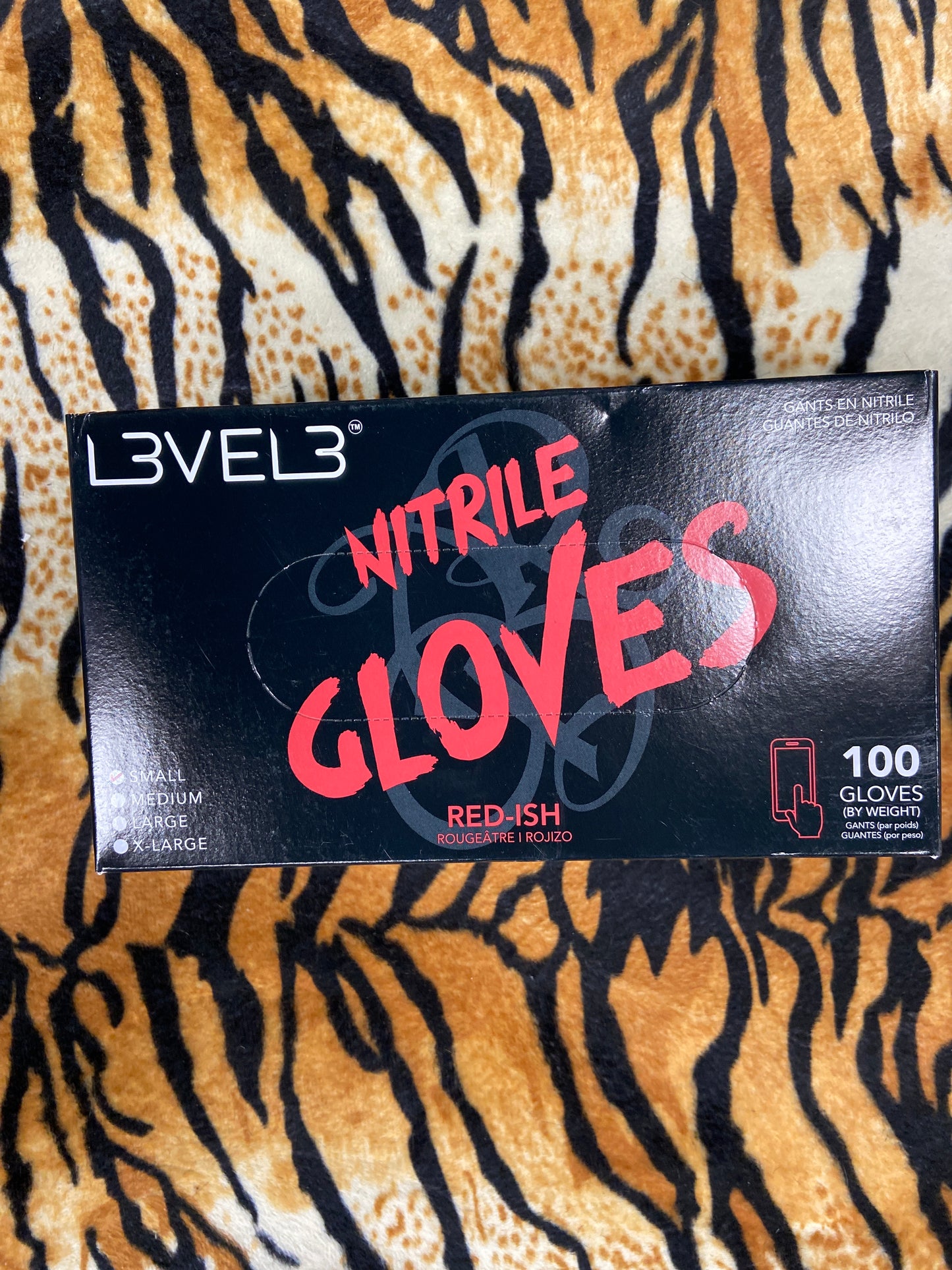Level 3 Nitrile Gloves Red