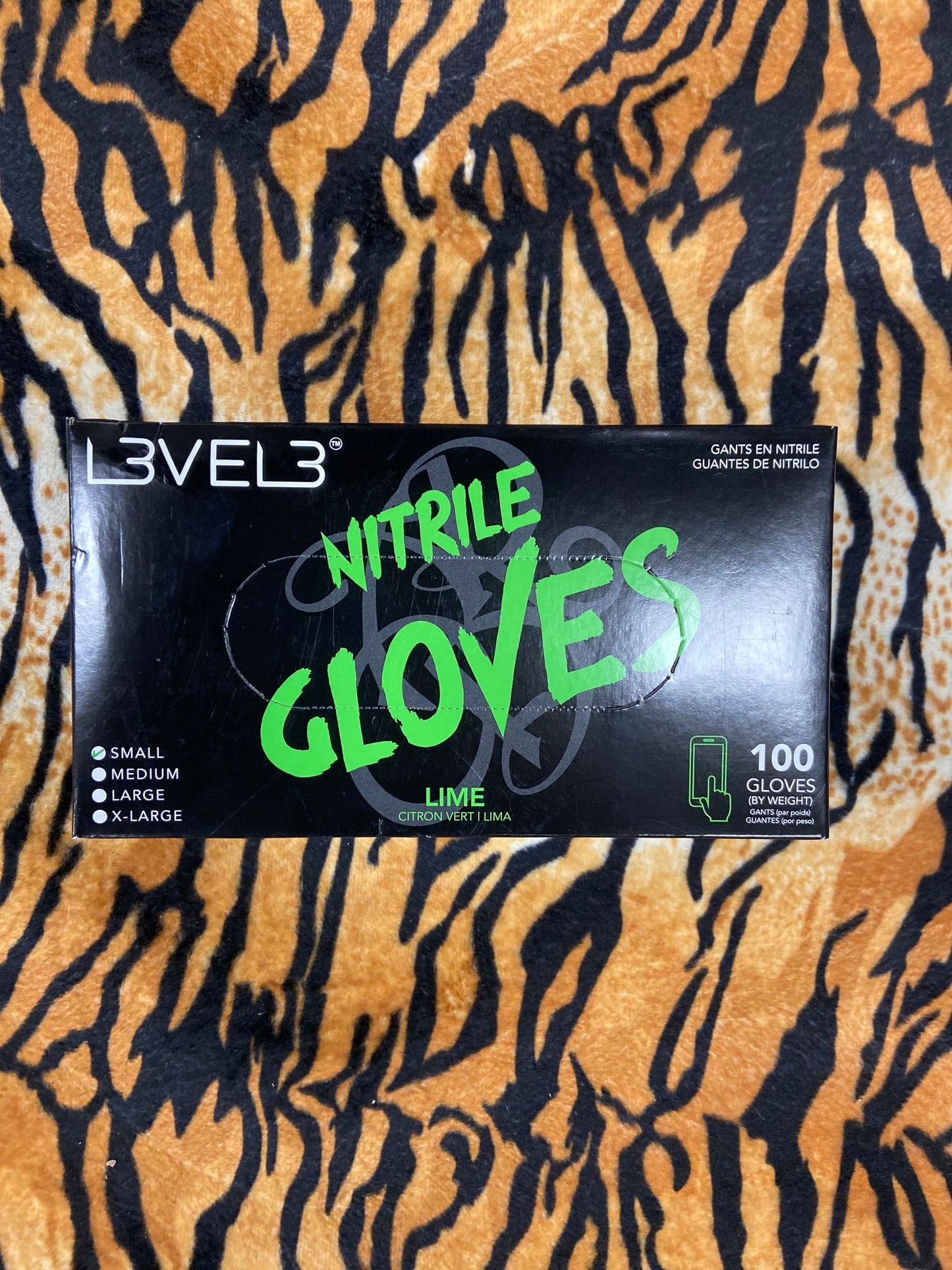 Level 3 Nitrile Gloves Lime Green