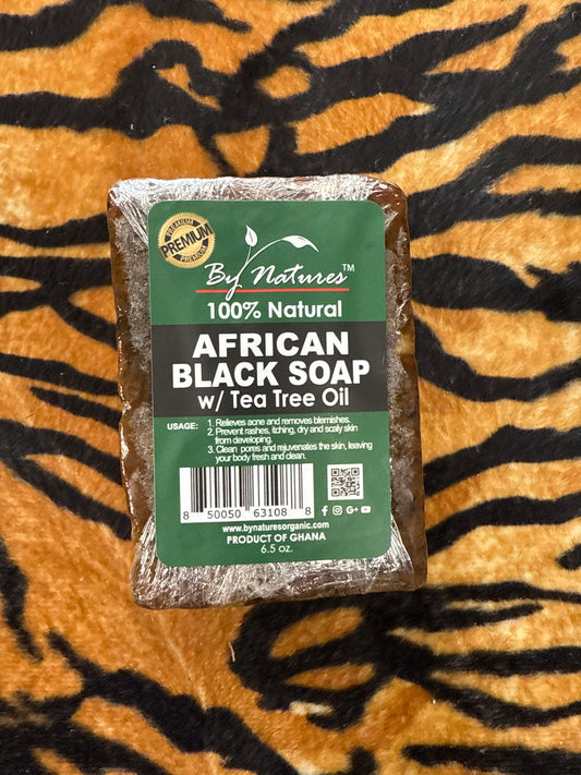 African Black Soap w/Tea Tree Oil