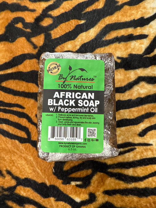African Black Soap w/Peppermint Oil
