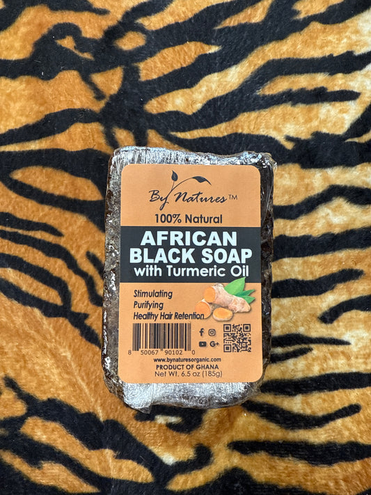 African Black Soap w/Tumeric Oil